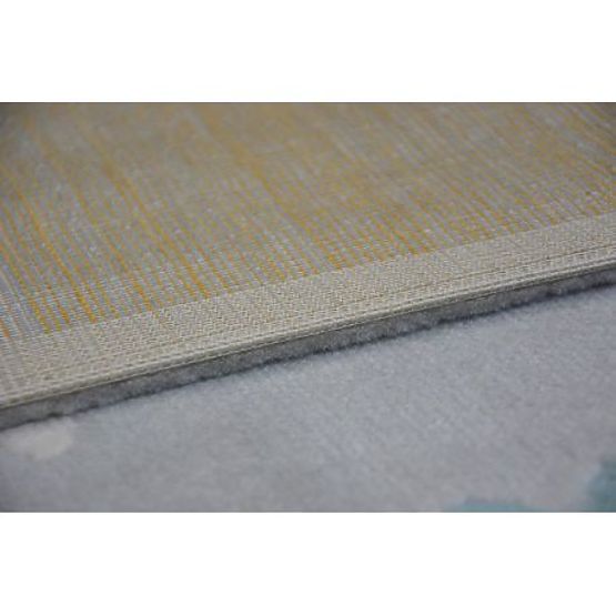 Teppich PASTEL 18409/652 - Wolke Herz VOGEL Grau CREME Türkis