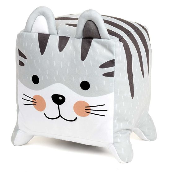 Textil- Spielzeug Muschi - grey