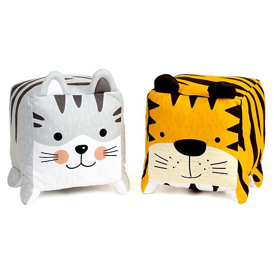 Textil- Spielzeug Muschi - grey