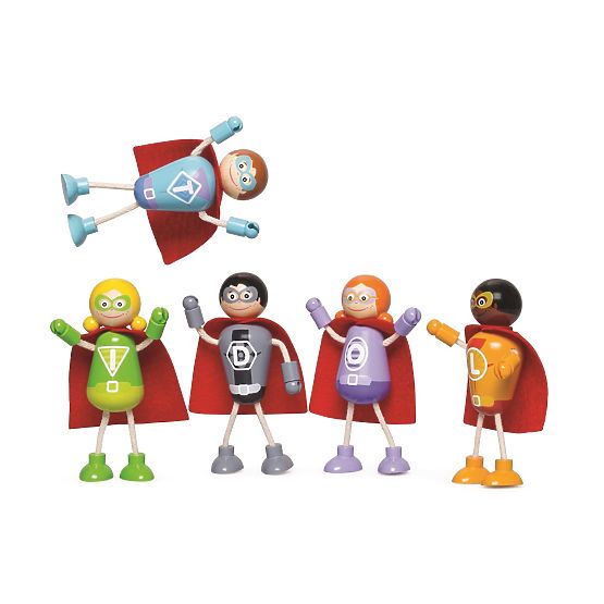 Tidlo Holzfiguren Superhelden