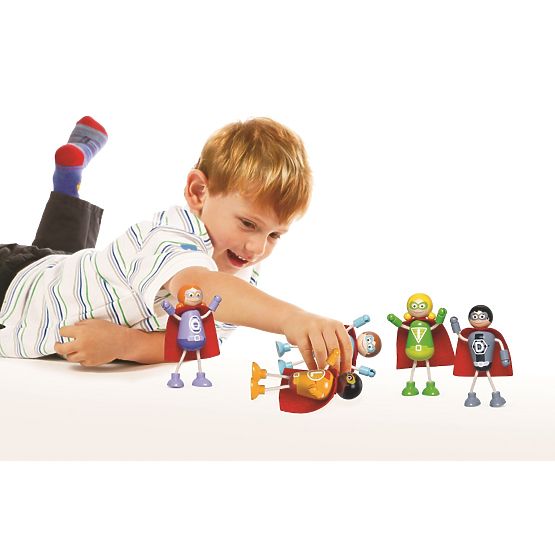 Tidlo Holzfiguren Superhelden