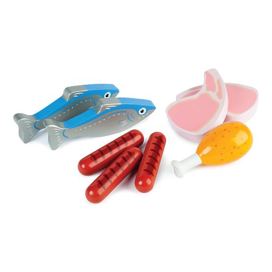 Tidlo Holzkiste mit Fleisch und Fisch