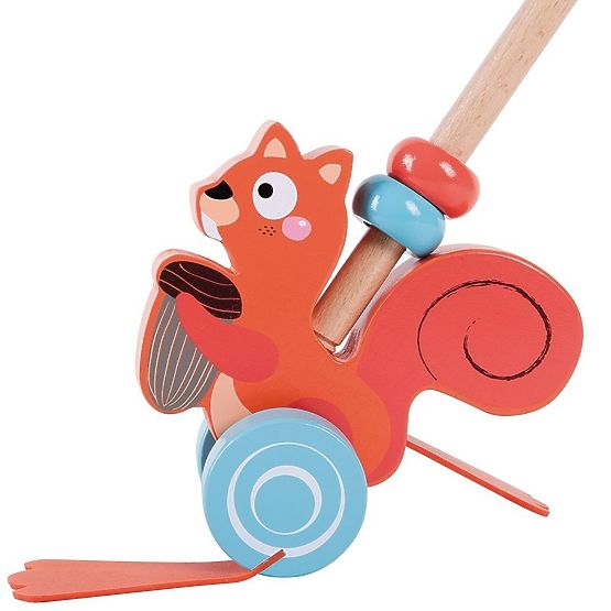 Tier an einem Stock ziehen - Eichhörnchen