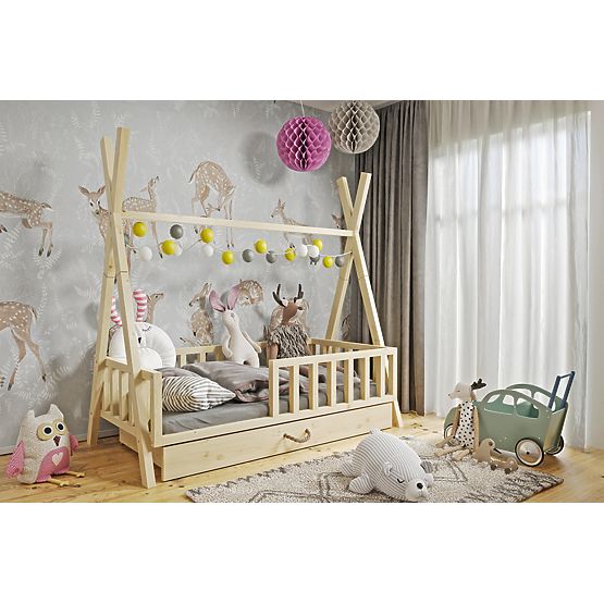 Kinderholzbett Tipi