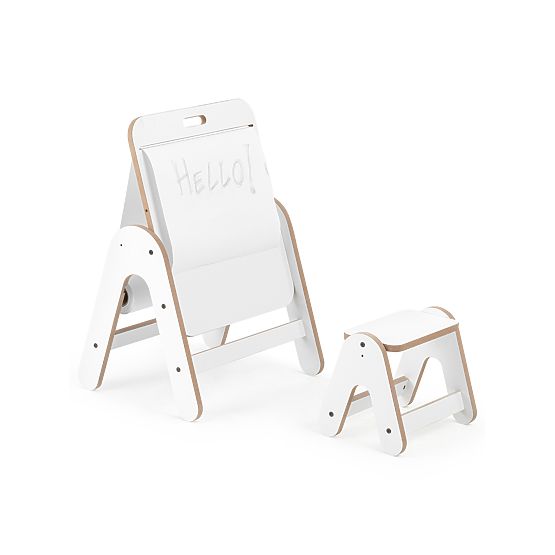 Tisch mit Tafel Massam - Weiß