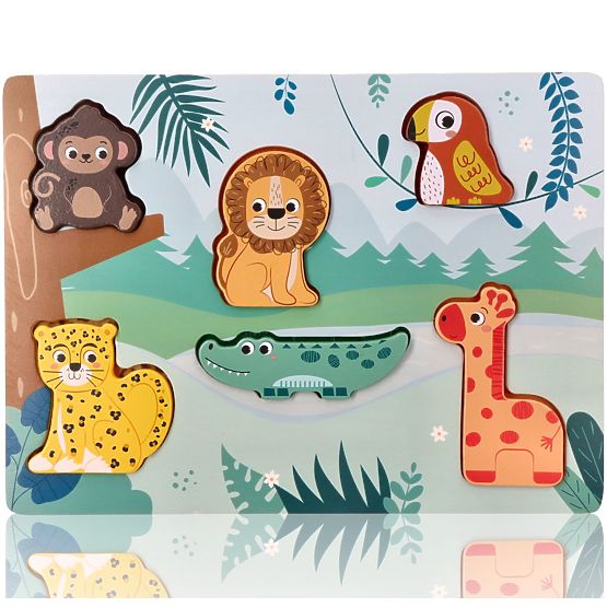 Touch-Puzzle 3D Safari-Tiere