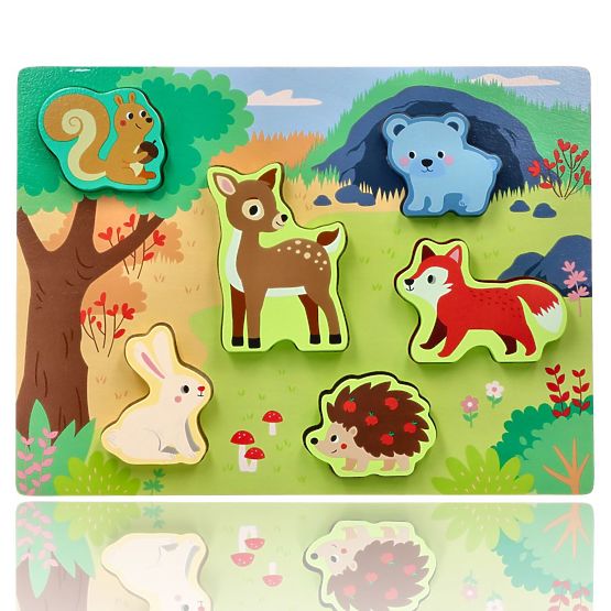 Touch-Puzzle 3D Waldtiere