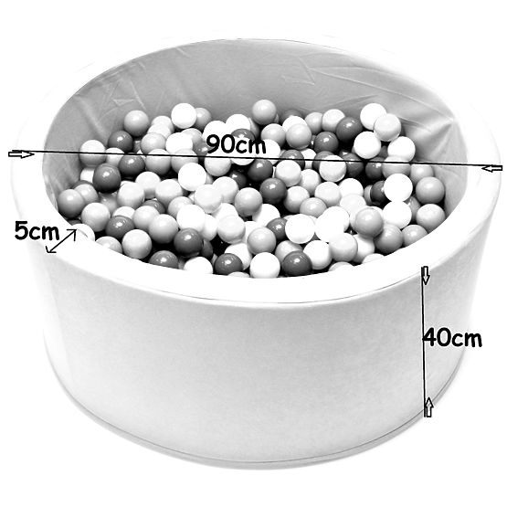 Trocken- Pool mit Bälle blau