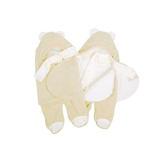 Universalfußsack für Kinderwagen und Autositz - beige/creme
