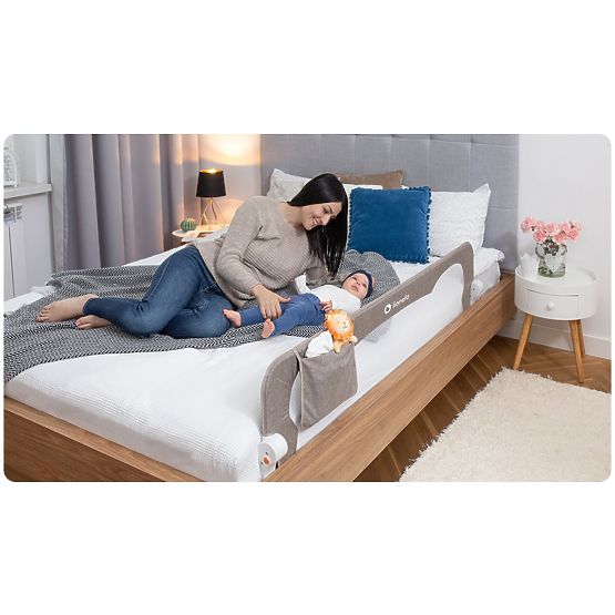 Universelle Bettbarriere – Beige