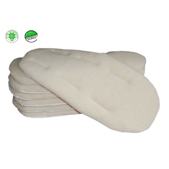 Unterlage für Kinderwagen Merino - Wolle 