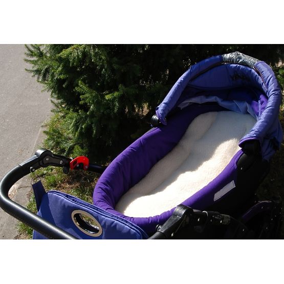 Unterlage für Kinderwagen Merino - Wolle 