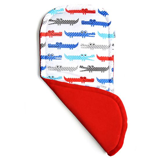 Unterlage  tief Kinderwagen CROCODILE red