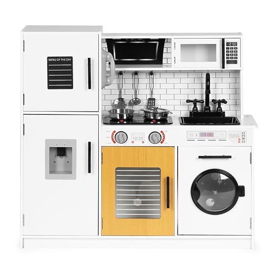 Große Holzküche für Kinder + Geräusche und Lichter ECOTOYS