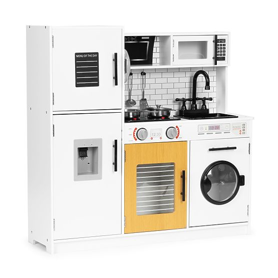 Große Holzküche für Kinder + Geräusche und Lichter ECOTOYS