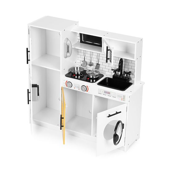 Große Holzküche für Kinder + Geräusche und Lichter ECOTOYS