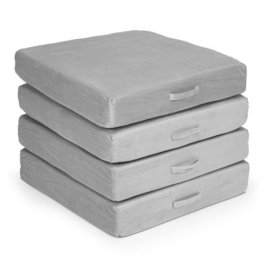 Großes modulares faltbares Kindersofa DIY 8 weiche Kissen - grau ECOTOYS