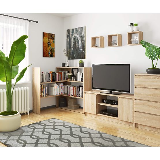 Verstellbares Regal mini TWIST - Sonoma Eiche