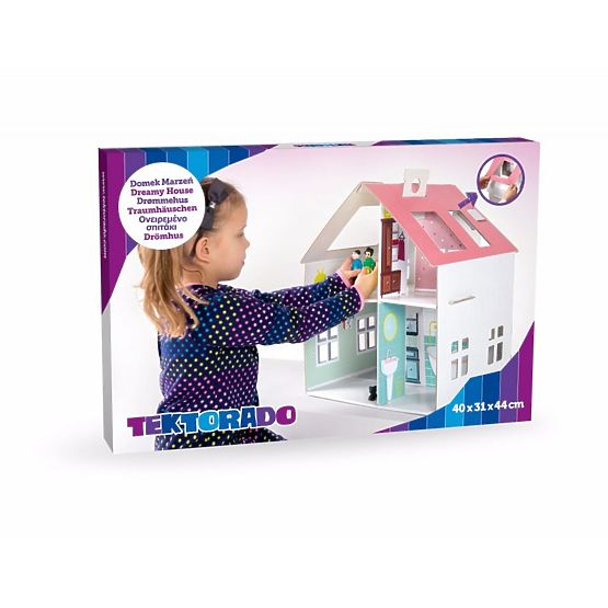 Verträumt - Puppenhaus aus Pappe für Kinder