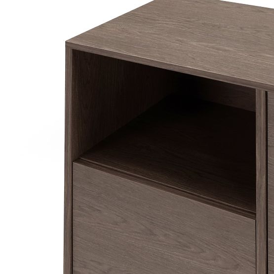 Vier-türige Kommode Kanso, Eiche Baltic Storm