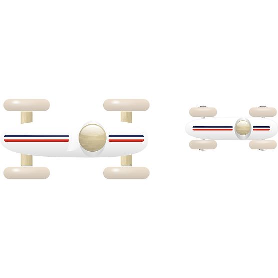 Vilac Großes Holzauto Grand Prix Vintage Weiß