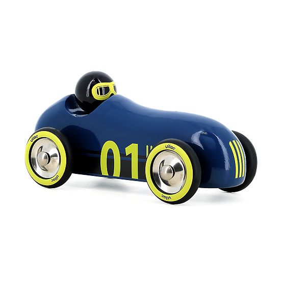Vilac Holzauto Old Sport Compet dunkelblau