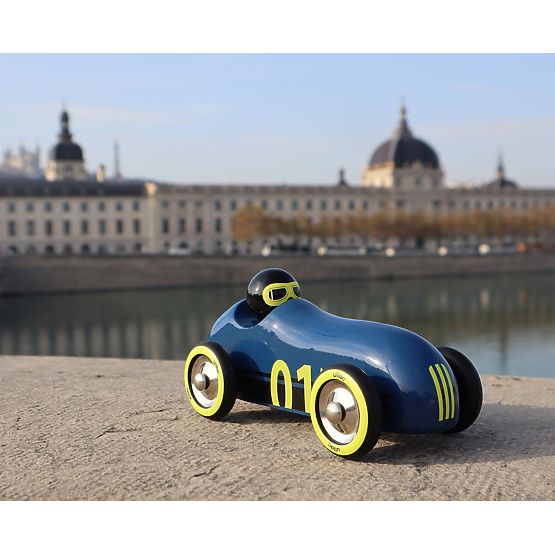 Vilac Holzauto Old Sport Compet dunkelblau
