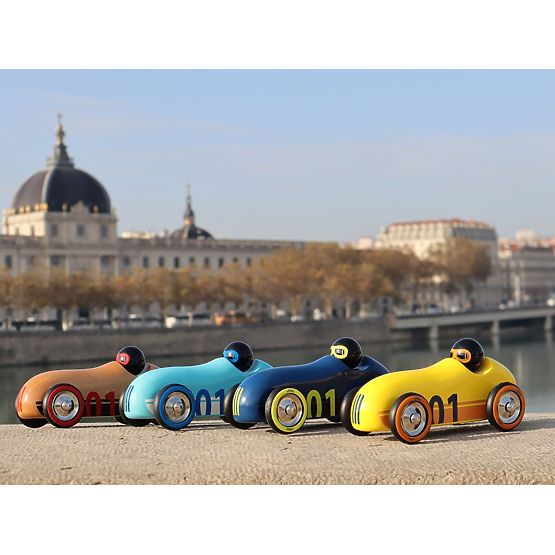 Vilac Holzauto Old Sport Compet dunkelblau