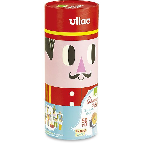 Vilac Holzbausteine Figuren