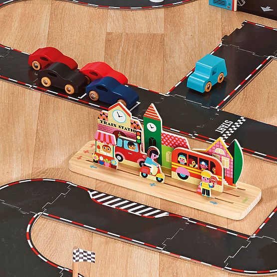 Vilac Holzlogikspiel Baue es richtig! Stadt