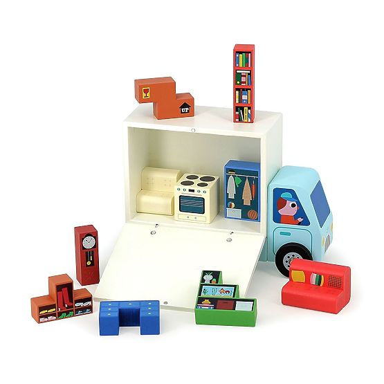Vilac Holzlogikspiel Pack es richtig! Umzugshelfer