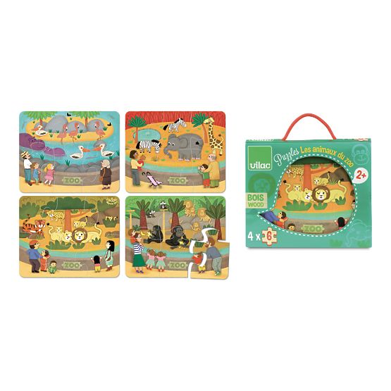 Vilac Holzpuzzle Zoo