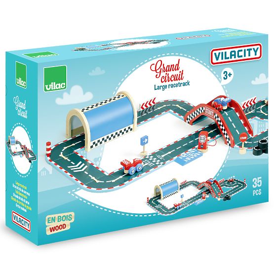 Vilac Vilacity Große Holzautobahn