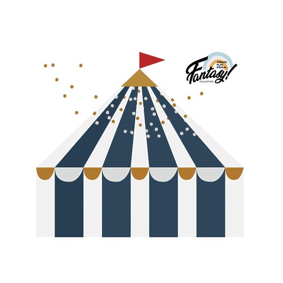 Wandaufkleber DEKORNIK Zirkus - dunkel blau