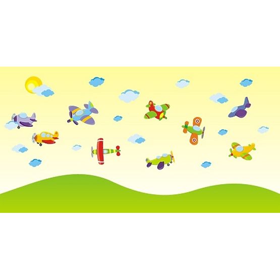 Wandaufkleber Flugzeuge