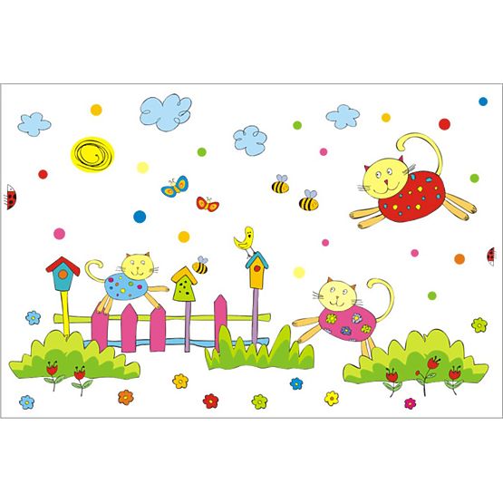 Wandaufkleber Katzen