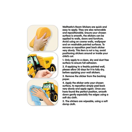 Wandaufkleber Meine ersten Bagger