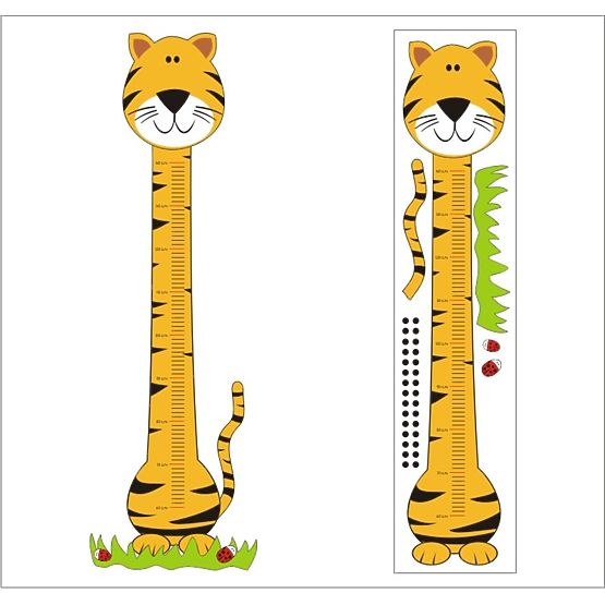 Wandaufkleber - Metermaß Nr. 02 - Tiger