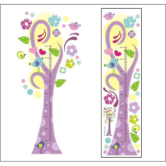 Wandaufkleber - Metermaß Sweet Tree
