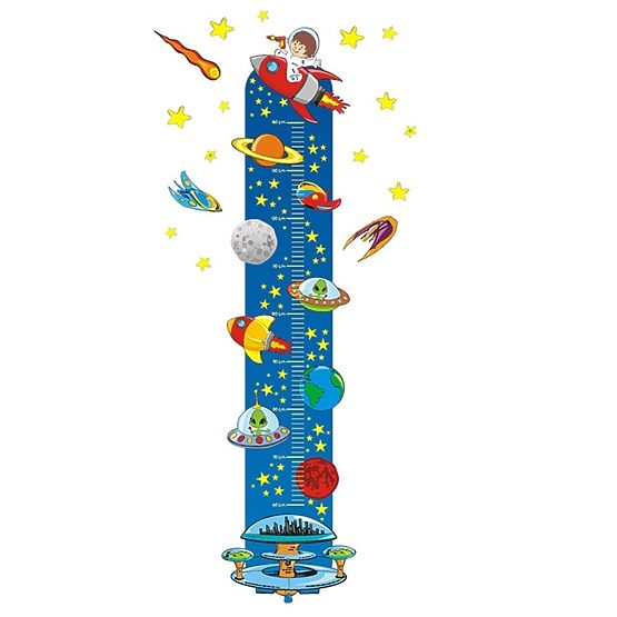 Wandaufkleber- Metermaß - WELTALL