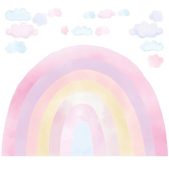 Wandaufkleber - rosa Regenbogenaufkleber