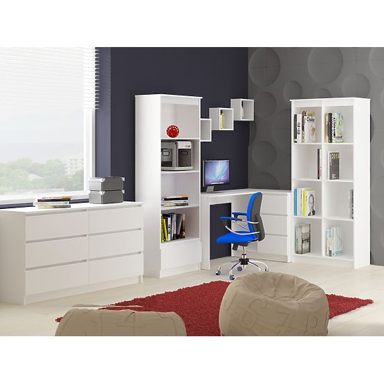 WANDREGAL K 25x25cm SET 3 STÜCK WEISS