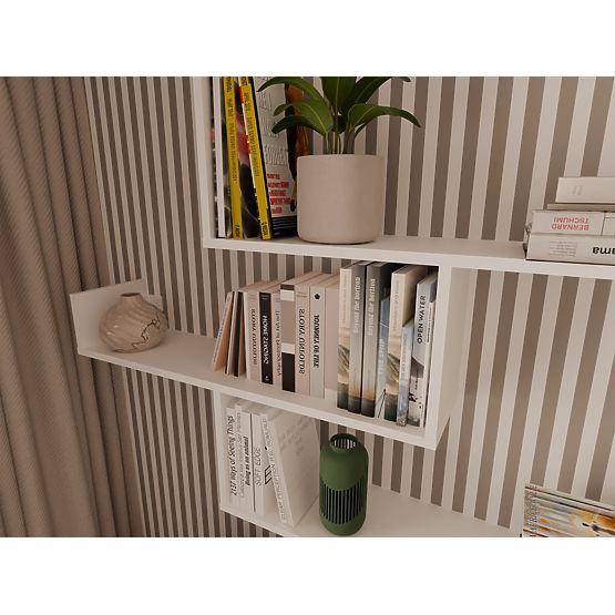 Wandregale KOBI für Wohnzimmer WEISS