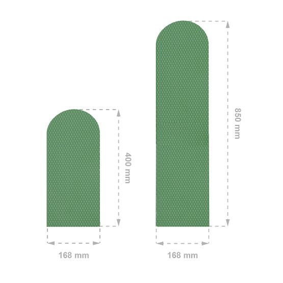 Wandschutz aus Schaumstoff – dunkelgrüne Platten