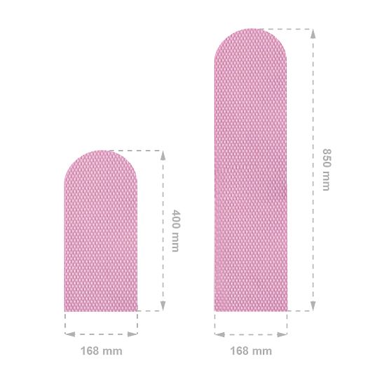 Wandschutz aus Schaumstoff – rosa Paneele