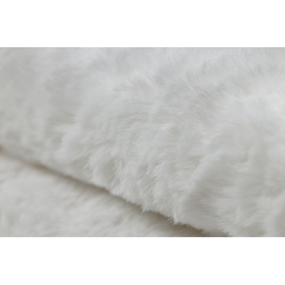 Waschbarer Teppich SHAPE 3146 Medvídek Shaggy - elfenbeinfarben, plüschig, rutschfest