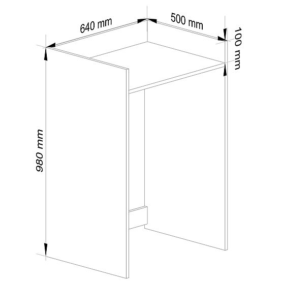 WASCHMASCHINENSCHRANK FIN SCHWARZ