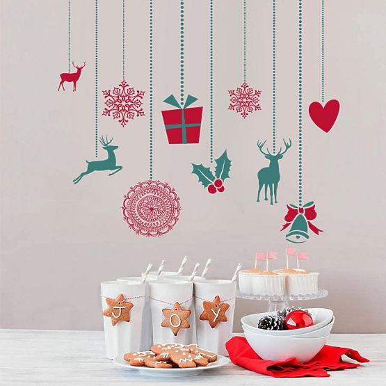 Weihnachten Dekoration  Wand - Weihnachten ornamente II