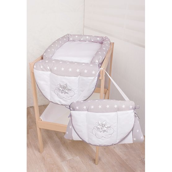 Wickelunterlage mit Tasche 2in1 - Silver Star