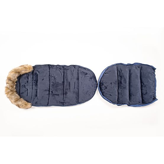 Winter-Kinderwagentasche Mouse - dunkelblau